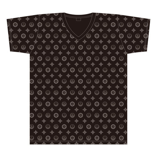 『龍が如く』代紋モノグラムTシャツ　ブラック