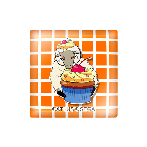 No.105Colorful Sheeple × Sweets！　ガラスマグネット　カップケーキ